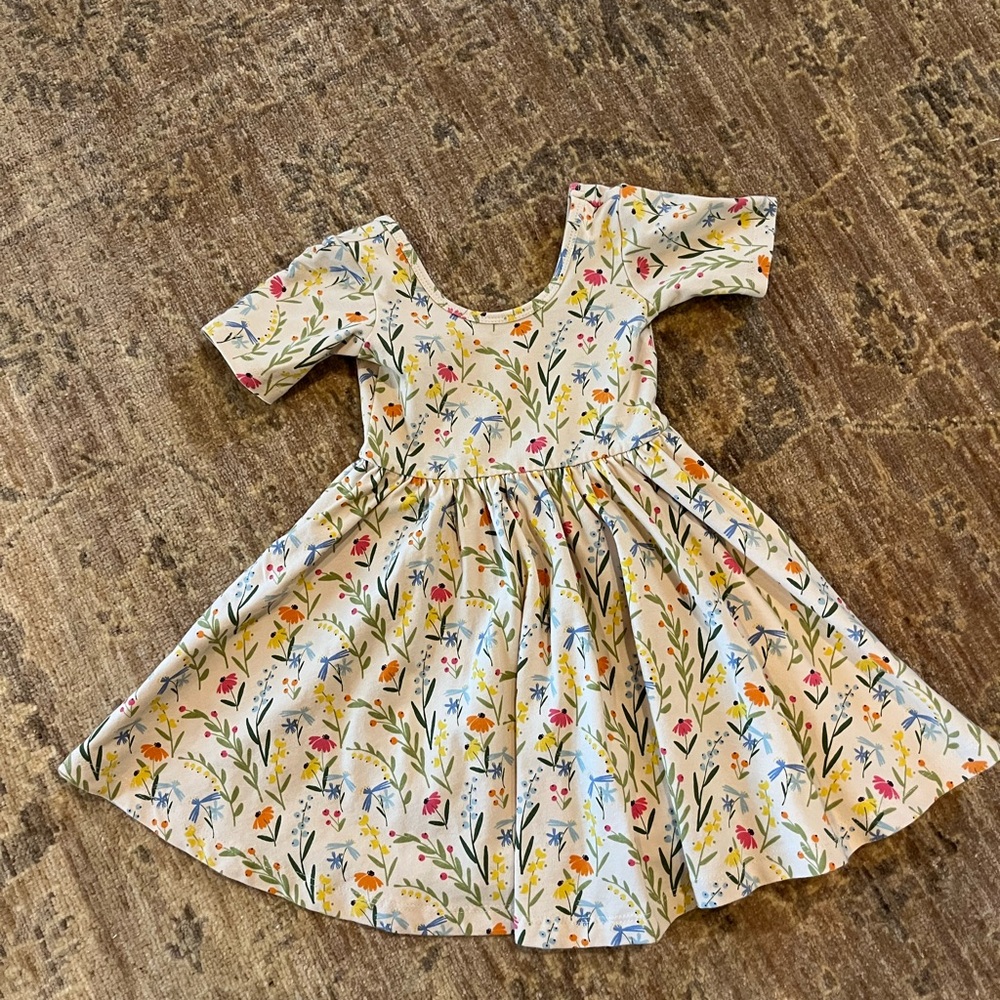 Alice + Ames Ballet Short Sleeve Floral Print - 3T